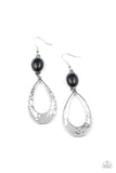 Paparazzi "Badlands Baby" Black Earrings Paparazzi Jewelry