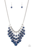 Paparazzi "Social Network" Blue Necklace & Earring Set Paparazzi Jewelry