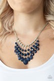 Paparazzi "Social Network" Blue Necklace & Earring Set Paparazzi Jewelry