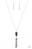 Paparazzi VINTAGE VAULT "Zen Generation" Blue Necklace & Earring Set Paparazzi Jewelry