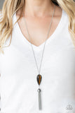 Paparazzi "Zen Generation" Brown Necklace & Earring Set Paparazzi Jewelry