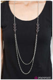 Paparazzi "At This Point" Black Necklace & Earring Set Paparazzi Jewelry