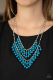 Paparazzi "Bubbly Boardwalk" Blue Necklace & Earring Set Paparazzi Jewelry