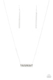Paparazzi VINTAGE VAULT "Land of the Free" Silver Necklace & Earring Set Paparazzi Jewelry