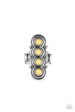 Paparazzi "Terra Trinket" Yellow Ring Paparazzi Jewelry