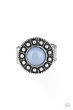 Paparazzi VINTAGE VAULT "Treasure Chest Shimmer" Blue Ring Paparazzi Jewelry