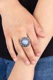 Paparazzi VINTAGE VAULT "Treasure Chest Shimmer" Blue Ring Paparazzi Jewelry