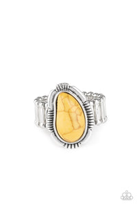 Paparazzi "Mineral Mood" Yellow Ring Paparazzi Jewelry