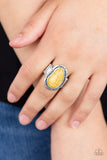 Paparazzi "Mineral Mood" Yellow Ring Paparazzi Jewelry