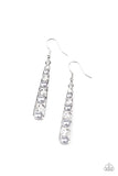 Paparazzi VINTAGE VAULT "Drawn Out Drama" Silver Earrings Paparazzi Jewelry