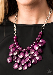Paparazzi "Sorry To Burst Your Bubble" Purple EXCLUSIVE Necklace & Earring Set Paparazzi Jewelry