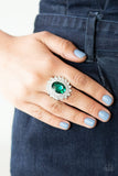 Paparazzi VINTAGE VAULT "Secret Garden Glow" Green Ring Paparazzi Jewelry