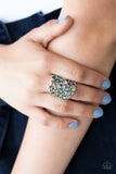 Paparazzi "Glitter Flirt" Multi OIL SPILL Ring Paparazzi Jewelry