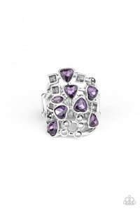 Paparazzi "Glitter Flirt" Purple Ring Paparazzi Jewelry