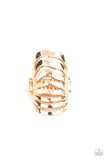 Paparazzi "Sound Waves" Gold Ring Paparazzi Jewelry