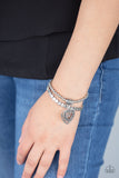 Paparazzi "Think With Your Heart" Silver Bracelet Paparazzi Jewelry