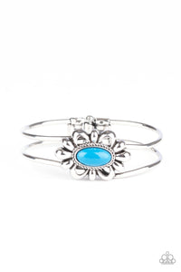 Paparazzi VINTAGE VAULT "Serene Succulent" Blue Bracelet Paparazzi Jewelry
