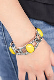 Paparazzi "Dreamy Gleam" Yellow Bracelet Paparazzi Jewelry