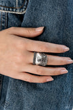 Paparazzi "Texture Tantrum" FASHION FIX Silver Ring Paparazzi Jewelry