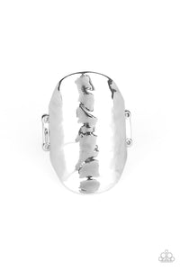 Paparazzi "Retro Ripple" Silver Ring Paparazzi Jewelry