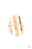 Paparazzi "Retro Ripple" Gold Ring Paparazzi Jewelry