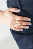 Paparazzi "Retro Ripple" Gold Ring Paparazzi Jewelry