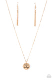 Paparazzi "America The Beautiful" Gold Necklace & Earring Set Paparazzi Jewelry