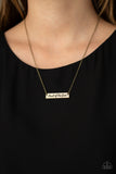 Paparazzi VINTAGE VAULT "Land of the free" Brass Necklace & Earring Set Paparazzi Jewelry