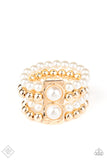 Paparazzi "WEALTH-Conscious" FASHION FIX Gold Bracelet Paparazzi Jewelry