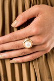 Paparazzi "Prim and PROSPER" FASHION FIX Gold Ring Paparazzi Jewelry