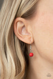 Paparazzi "Recycled Refinement" Red Necklace & Earring Set Paparazzi Jewelry