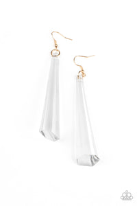 Paparazzi "Break The Ice" Gold Earrings Paparazzi Jewelry