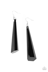 Paparazzi VINTAGE VAULT "Break The Ice" Black Earrings Paparazzi Jewelry