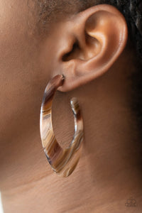 Paparazzi "Retro Renaissance" Brown Earrings Paparazzi Jewelry