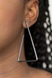 Paparazzi "Go Ahead and TRI" Black Post Earrings Paparazzi Jewelry