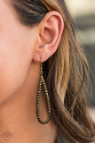 Paparazzi "Glitzy Goals" FASHION FIX Brass Earrings Paparazzi Jewelry