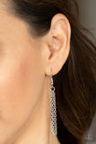 Paparazzi "Dizzying Decor" Silver Necklace & Earring Set Paparazzi Jewelry
