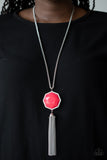 Paparazzi "Prismatically Polygon" Pink Necklace & Earring Set Paparazzi Jewelry