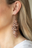 Paparazzi VINTAGE VAULT "Star Spangled Shine" Copper Earrings Paparazzi Jewelry