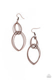 Paparazzi VINTAGE VAULT "Endless Echo" Copper Earrings Paparazzi Jewelry