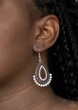 Paparazzi "Castle Collection" White Earrings Paparazzi Jewelry