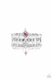 Paparazzi "Triple Throne Twinkle" Pink Ring Paparazzi Jewelry