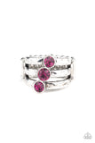 Paparazzi "Triple The Twinkle" Pink Ring Paparazzi Jewelry