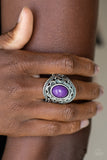 Paparazzi VINTAGE VAULT "Garden Tranquility" Purple Ring Paparazzi Jewelry