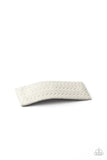 Paparazzi "Let Your Hair Down" White Hair Clip Paparazzi Jewelry
