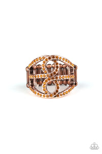 Paparazzi VINTAGE VAULT "Fabulously Frosted" Copper Ring Paparazzi Jewelry