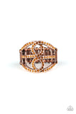 Paparazzi VINTAGE VAULT "Fabulously Frosted" Copper Ring Paparazzi Jewelry