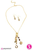 Paparazzi "Elixir" Brown Necklace & Earring Set Paparazzi Jewelry