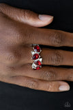 Paparazzi "Majestically Modern" Red Ring Paparazzi Jewelry