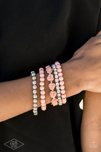Paparazzi "Rose Garden Grandeur" Pink Bracelet Paparazzi Jewelry